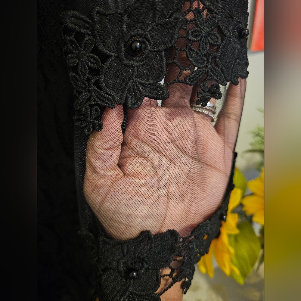 MadRag NWT Women's Black Lace Cocktail Dress Sz XL - Picture 13 of 16